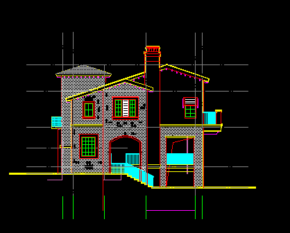 二层别墅建筑设计图纸免费下载 - 别墅图纸 - 土木工程网